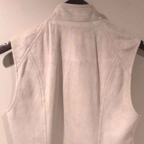 INC Faux Suede Open Front Moto Vest - Picture 8 of 9